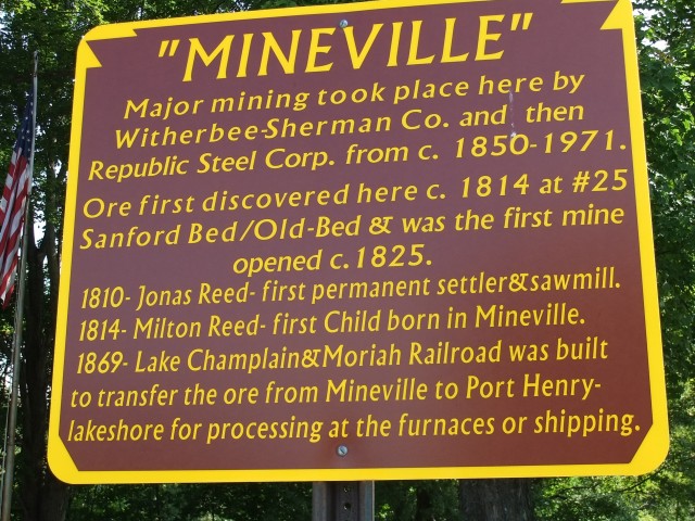 Mineville sign