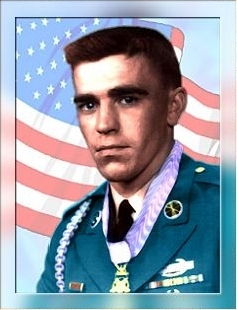 color photo of Raymond Buzz Wright, in uniform