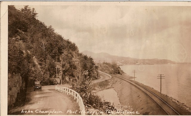 Approaching Port Henry from the South (many years ago)