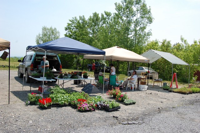 Vendor booth at 2010 Market