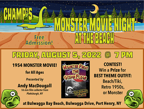 Champs Monster Movie Night Flyer